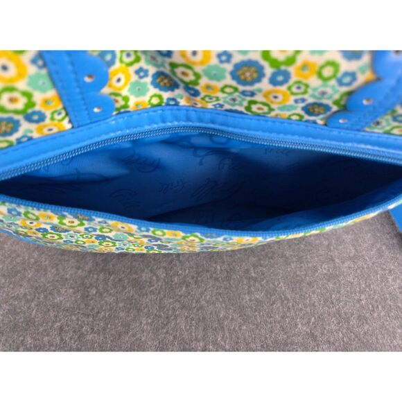 Vera Bradley Frill Cross Body Bag Silver Hardware Detachable Handles Xtra Strap - Picture 7 of 11